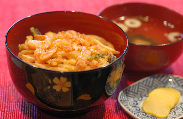 640小海老かき揚げ丼